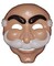 The Costume Center Brown and White Mr. Robot Unisex Adult Halloween Mask Costume Accessory - One Size